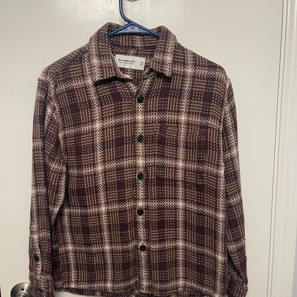 Abercrombie & Fitch Brown Patterned Shirt